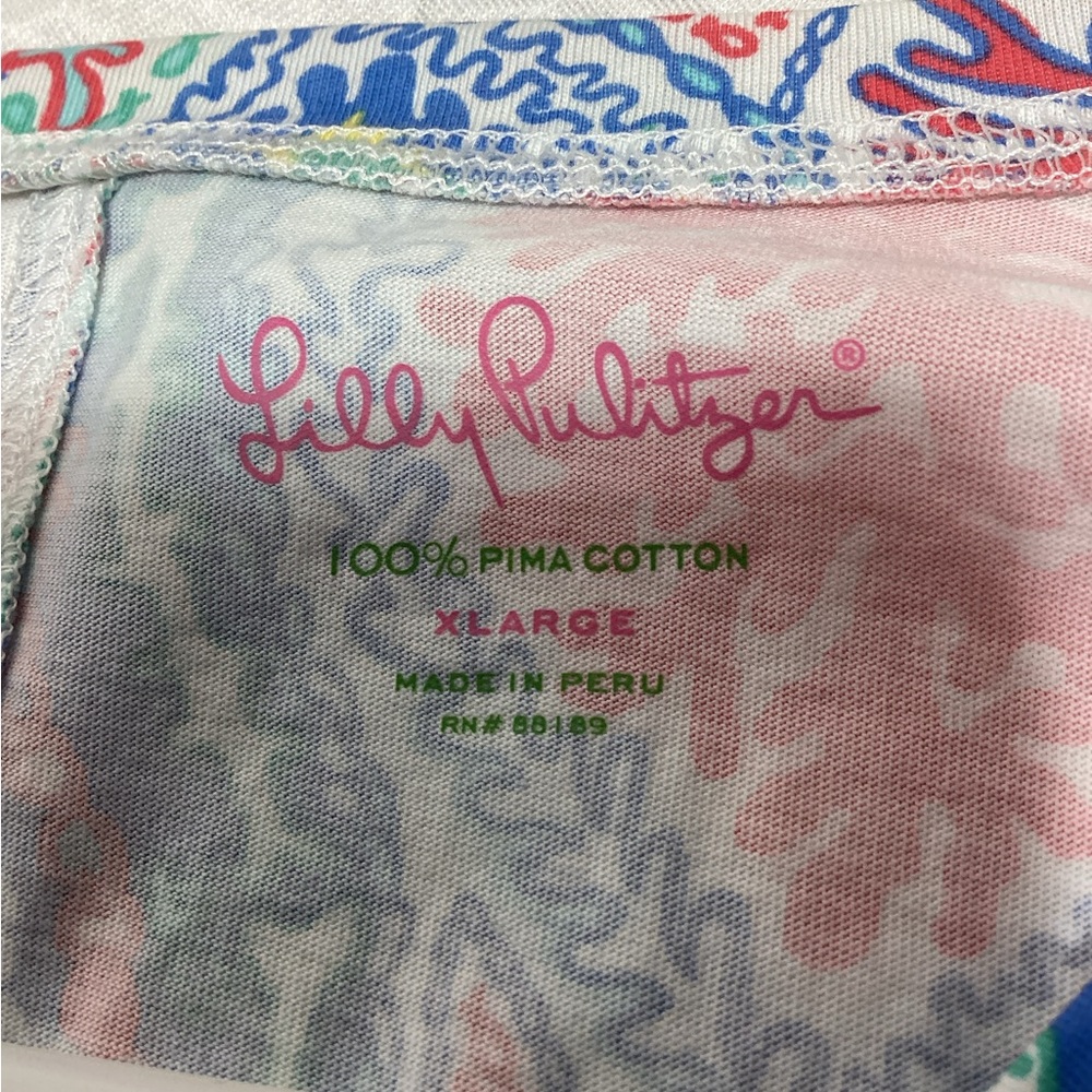 NWT Lilly Pulitzer XL Vibrant Leaf Pattern Dress - Picture 7 of 14